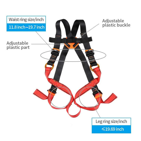 Kids Full Body Safety Harness For Outdoor Adventures Built Tough For Tree Climbing Zipline Caving And Rappelling Fun Training