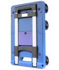 Heavy Duty Foldable Platform Truck With Retractable Handle Smooth Rolling Trolley For Moving And Warehouse Cargo, compact folded view.