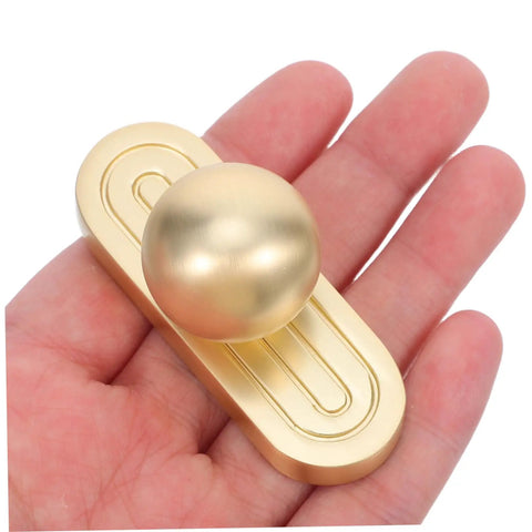 Person holding Old School Zinc Alloy Cabinet Handles With Backplates in golden finish, vintage style drawer pulls, 32mm size