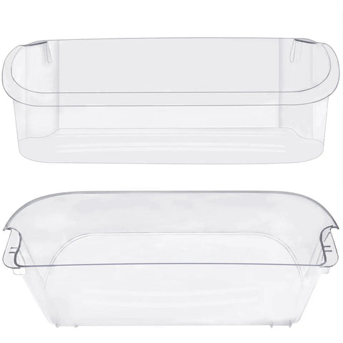 Refrigerator Door Bin Shelf Upper Slot Replacement Part for Most Modern Side By Side and French Door Refrigerators, White