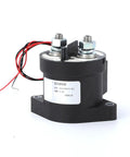 Heavy Duty Sealed DC Contactor 200 Amp 9 To 36 Volt High Voltage BMS Relay Switch for EV starters, compact black design with terminals.