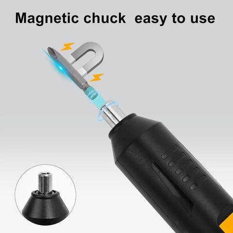 Cordless Screwdriver Rechargeable Compact Electric Screwdriver With Type-C Charging, Magnetic Chuck Detail