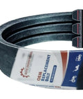 Stander ZK Drive Belt 58 And A Half Inch By 1 Inch Banded OEM Replacement Belt For Wright Mfg 71460118 WB3 displayed coiled