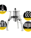 Pro Shop Ready Hydraulic Bearing Puller And Gear Separator Providing 50 Ton Pulling Power with quick coupling and sturdy claw hooks.