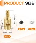 Two Pack Linkage Stoppers For RC Models Adjustable Servo Push Rods With Nuts And Screws D4x2.1mm Connecting Rods For RC Airplane Car And Helicopter Control Boards. Gold copper linkage stopper 4mm x 2.1mm, 11.2mm, with screw and nut, 2 pcs