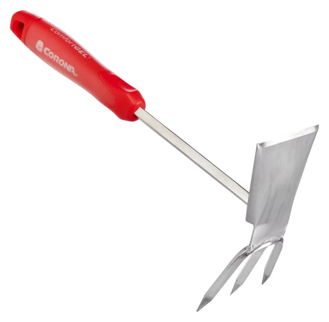 Premium Stainless Steel ComfortGEL All In One Hoe Cultivator With Comfy Grip For Weeding, Soil Aeration, And Bed Prep, Rust Resistant