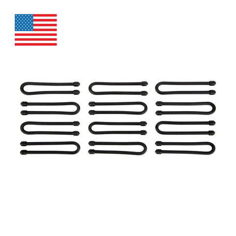 6 Inch Reusable Gear Ties Black 12 Pack Slick Rubber Coated Cord Organizers Electric Cable Management Clamps No Hassle Twist Ties For Wires Garage Setup And Ridiculously Handy Bundle Solutions
