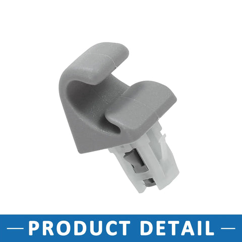 Must Have Replacement Sun Visor Hook Clip 74348 33040 For Toyota Camry 2007 2017 gray plastic clip detail