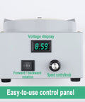 Heavy Duty Electric Wet Bench Sander With 150Mm Diamond Grinding Discs control panel featuring voltage display and speed control knob.