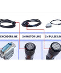 380V 10KW AC Servo Motor 2000 RPM 48 Nm Torque With Three Phase Drive And Permanent Magnet Pro Grade Precision Closed Loop Encoder Feedback For CNC And Automated Production Lines Includes AASD 75A Matched Driver, showing 3M encoder, motor, and 1M pulse lines.