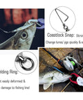 Saltwater Fishing Snap Swivel High Strength Ball Bearing Connectors Stainless Steel Corrosion Resistant Black Nickel 25 Pieces 31 Lbs Beefy Break Strength For Freshwater And Saltwater Tackle used with lure and fish