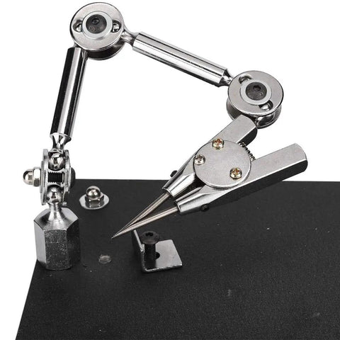 Heavy Duty Adjustable Angle Welding Work Clip Holds Third Hand Steady For Soldering Jewelry Making Microelectronics And Model Projects Without Slip Ups, showing a close-up view of clamp and base.