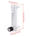 Colorful Acrylic Oxygen Flow Meter 3 To 30 LPM With Control Valve Adjustable Oxygen Flow For Industrial Use Oxygen Bar And Hospital Settings Easy To Read Durable LZQ 7, white acrylic meter with 20mm width and control knob