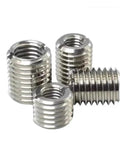 Five Pack Stainless Steel Thread Inserts for DIY Repairs and Heavy Duty Projects With M4 To M6 Slotted Rivet Nuts