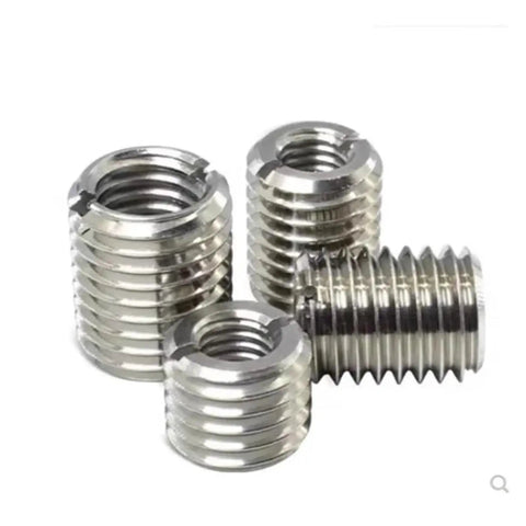 Five Pack Stainless Steel Thread Inserts for DIY Repairs and Heavy Duty Projects With M4 To M6 Slotted Rivet Nuts