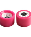 Eight Piece Roller Skate Wheel Set With 58x32mm And 58x39mm PU For A Smooth Ride, Fast Spin Bearings, Fits Double Row Skates