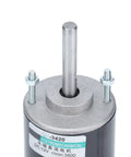 High Speed Permanent Magnet DC Motor 30W With Ball Bearings Runs Super Smooth And Quiet For Robotics DIY Projects CNC Accessories 12V 3500 RPM CW CCW Reversible Long Shaft Gear Drive System close-up of motor shaft and bearings
