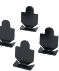 Big Bang Steel Target for Airguns Six Pack Small Silhouette Popper Targets arranged upright on a white background
