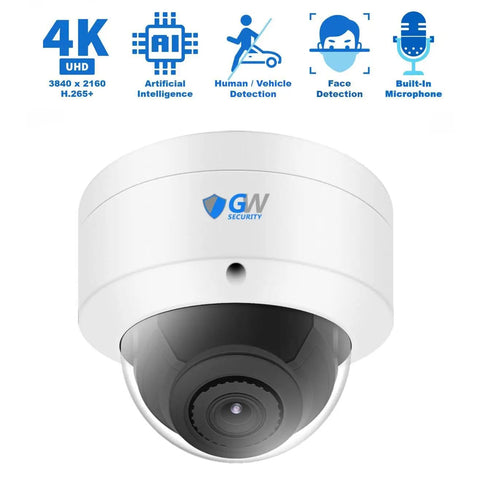 Front view of All In One 64 Channel 4K NVR System With 64 8MP AI Dome Cameras, Face, Human, Vehicle Detection, 100ft Night Vision