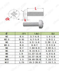 Heavy Duty PEEK Plastic Phillips Pan Head Machine Screws dimensions and sizes table for quick fixes and tough jobs.