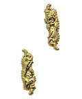 Gold decorative detail of Metal Alloy Menuki Tsuka Fitting For Katana Wakizashi And Tanto, Traditional Japanese Samurai Sword Ornament And Handle Decor