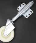 Heavy Duty Gate Wheels 4 Pack Straight Up Smooth Rolling Metal Gate Rollers 110 Lb Load Capacity with shock-absorbing caster design.