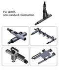 Heavy Duty Linear Stage With Ball Screw Linear Guide CNC Actuator Slide Table For Precision Motion 1300mm Stroke Nema34 3 Phase Step Motor Aluminum Panel High Horizontal Load 100kg And Vertical 50kg Capacity Ideal For CNC Projects, FSL series