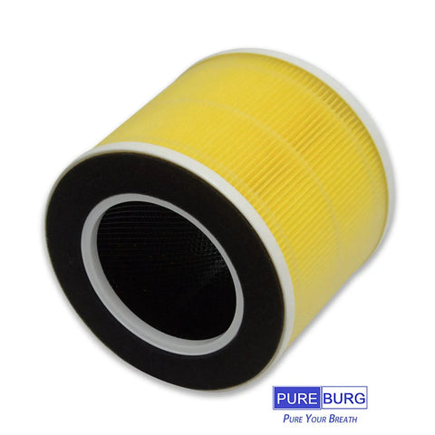 Single yellow 2 Pack Replacement Filter For RP-AP089 Air Purifiers, 3-Stage H13 HEPA with activated carbon, side angle view