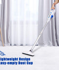 Ultra Lightweight 2-In-1 Corded Vacuum Cleaner With 14Kpa Power Suction, handheld on white carpet, featuring lightweight design