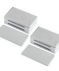 Two Pack Ultra Thin Magnetic Door Catch With Adhesive For Cabinets And Drawers Stainless Steel Latch No Drilling Cupboard Magnetic Lock