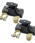 Heavy Duty Battery Disconnect Switch 12V 24V Power Cut Off Wipes Out Parasitic Drain Universal Car Battery Kill Switch, 2 piece, brass and plastic.