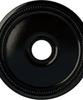 Dope Hand Painted Black Pearl Ceiling Medallion, Eighteen Inch Outside Diameter, Inside Diameter Three And Five Eighths Inch, Projection One Eighth Inch, Lightweight For Quick Installation, Fits Canopies Five And Three Eighths Inch, Rich Deep Relief, Top View