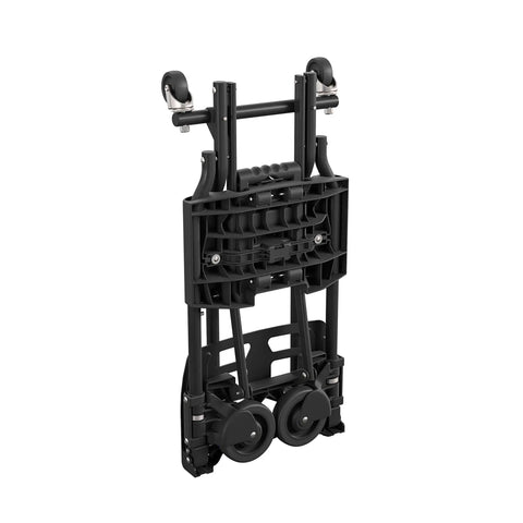 Shifter Multi-Position Folding Hand Truck And Cart For Easy Load Up, converts from two-wheel upright dolly to four-wheel cart, folded view