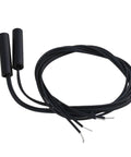 Cylindrical Plastic Mounted Reed Proximity Switch Magnetic Sensor Pack Of 2, 25mm, Normally Open, Hermetically Sealed