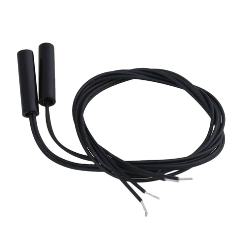 Cylindrical Plastic Mounted Reed Proximity Switch Magnetic Sensor Pack Of 2, 25mm, Normally Open, Hermetically Sealed
