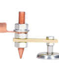 Heavy Duty Magnetic Welding Clamp With Insulation Holds Strong At 66lb For Secure Metalwork and Outdoor Repair Jobs That Need Reliable Grip, featuring copper and steel components.