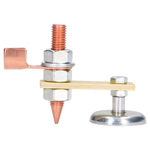 Heavy Duty Magnetic Welding Clamp With Insulation Holds Strong At 66lb For Secure Metalwork and Outdoor Repair Jobs That Need Reliable Grip, featuring copper and steel components.