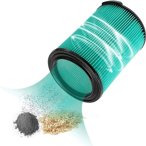 HEPA Media Cartridge Filter For 5 To 20 Gallon Wet Dry Vacuums Replacement 9 38753 Fits CMXEVBE And 113 Series trapping debris