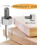 Moisture Meter Replacement Pins For MMD4E And RHMG650 RHMG700DL, 4 Pack Stainless Steel Probes, High Precision, Durable, Oxidation Resistant Tips, Quick Fit For Pin Style Meters, 0.66 inch