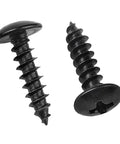 125 Pieces M4 Wood And Metal Screws Set With Black Truss Head Phillips Screws 8 12 16 20 30mm Type A Point Self Tapping Heavy Duty