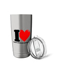 I Heart High Power Rocketry Stainless Steel Insulated Tumbler Dual Wall Keeps Drinks Hot Or Cold BPA Free Leak Proof Lid With Clear Slider