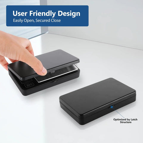 Dialed In Ultra Precise 500g Digital Gram Scale With 0.01g Resolution And Built In Level Bubble being opened on table