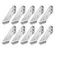 Heavy Duty 1.6mm Thick Stainless Steel Right Angle Bracket 10 Pack For Furniture And Shelves Beefy Corner Supports Easy Install Shelf Connectors