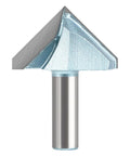 Durable 90 Degree V Groove Router Bit With 12mm Shank for precise cuts, featuring steel alloy and anti kickback design.