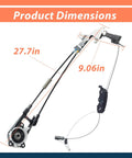 Sienna Toyota Rear Left Power Sliding Door Cable Replacement Kit For 2011 2012 2013 2014 2015 2016 2017 2018 2019 2020 With Spool Control Bracket Linkage Assembly Without Motor No Fuss Install product dimensions 27.7in and 9.06in