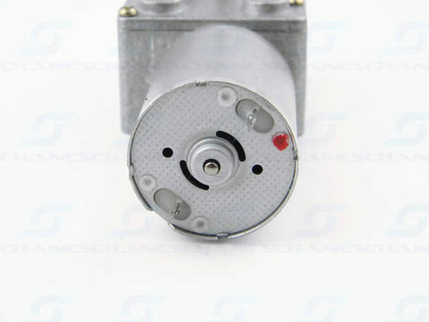 DC Worm Gear Motor 370WG 12V 0.6 RPM Reversible Rotation with zinc alloy aluminum housing and copper worm gear