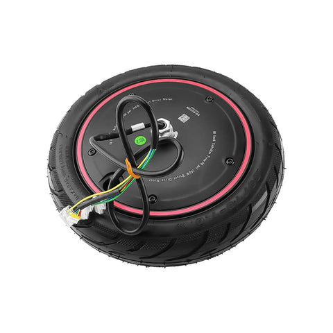 350W Brushless Hub Motor For Electric Skateboards And Longboards, Beefed-Up Quiet High-Power Wheel Drive, top view with wiring
