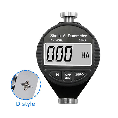 Hella Precise Electronic Digital Shore Durometer Type A D C Hardness Tester Meter with LCD screen and D style alloy tip.