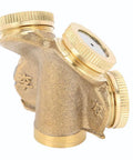 Detailed view of the Workhorse High Pressure Brass Sprayer Nozzle Set With Four Interchangeable Tips for Garden and Lawn Irrigation.