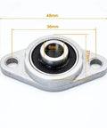 Secure Your Gear With This Top Tier Pack Of Ten 8mm KFL08 Bearing Units Zinc Alloy Housing Chrome Steel Bore Prevent Slippage Keep Rotation Smooth To Make Every Repair Task Feel Like A Boss Move Done In Shop. 8mm KFL08 pillow block bearing, 48mm x 36mm